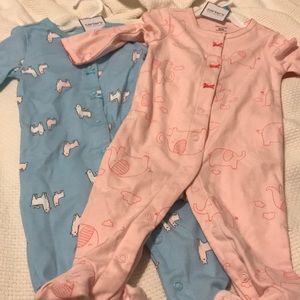 Carters NWT  button up onesie bundle